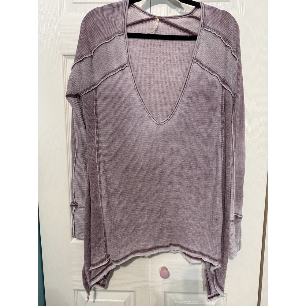 Free People Women's Pink Long‎ Sleeve Flowey Size Medium